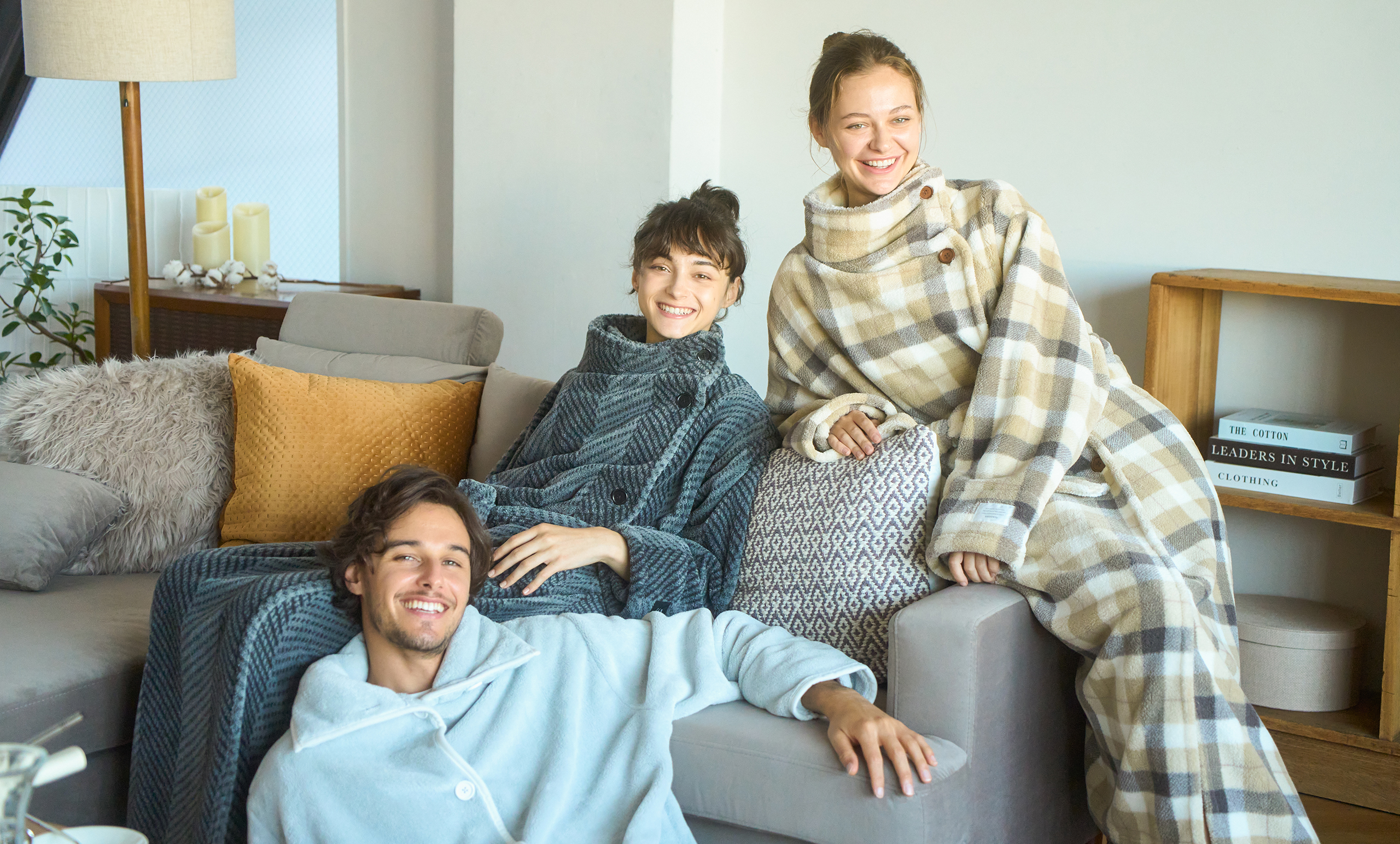 冬のあったかルームウェア、着る毛布「GROONY」シリーズを今年も販売！<br/>新たにカジュアルデザインやリニューアルした寝具も登場